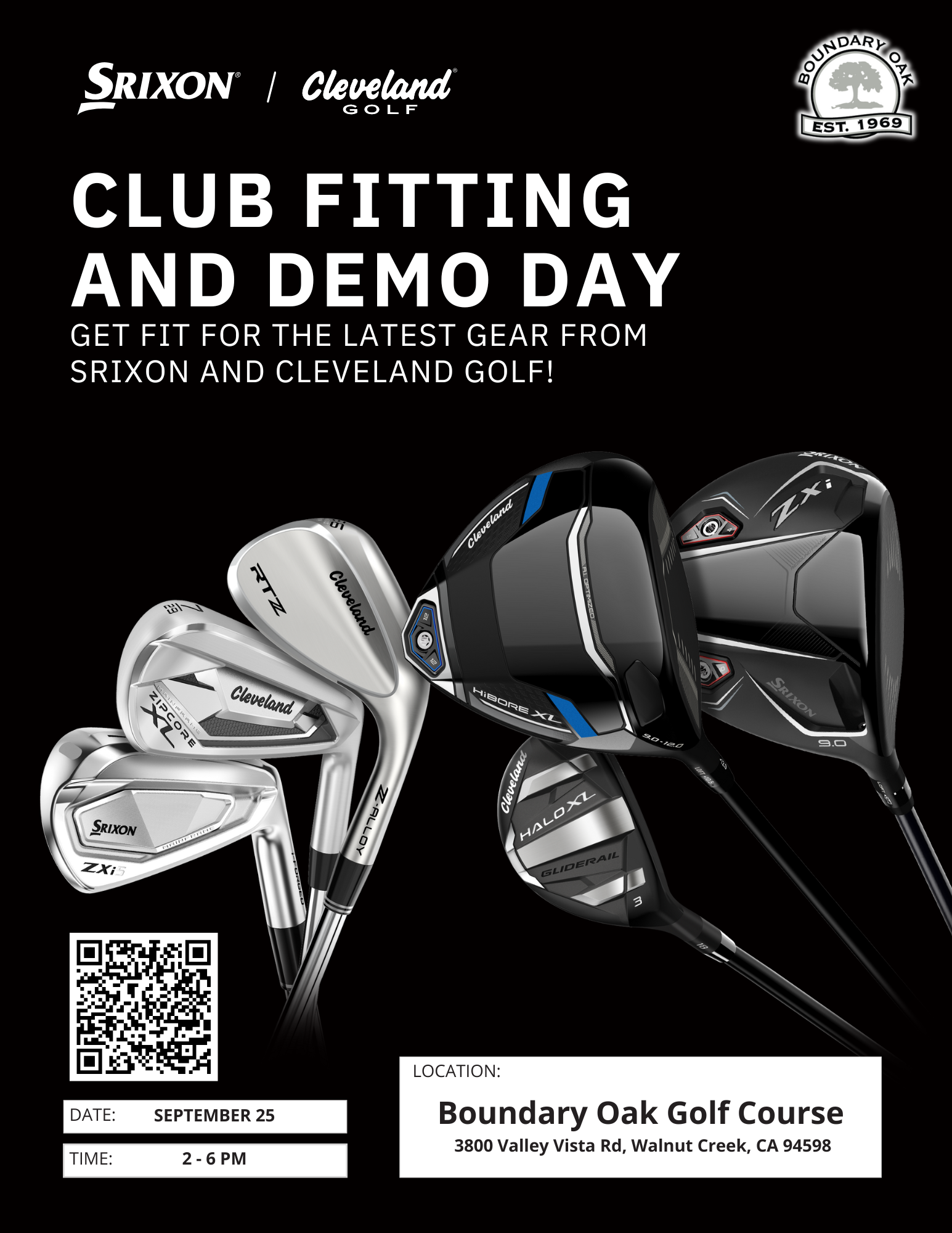 Boundary Oak Srixon Cleveland Demo Day flyer