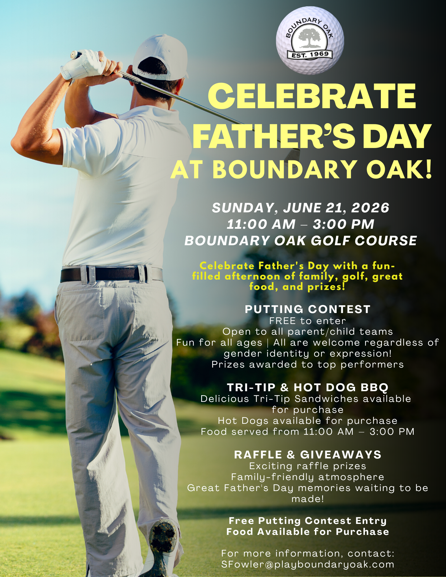 Fathers Day Boundary Oak Flyer