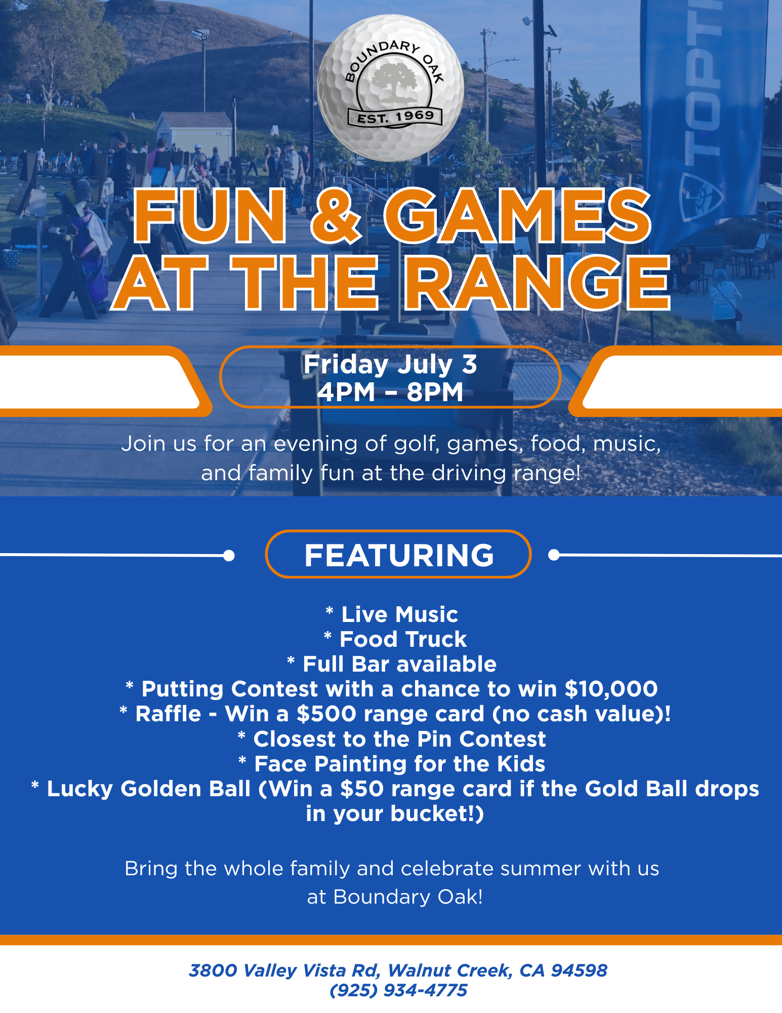 Fun Games at the Range Boundary Oak FlyerCart Signs